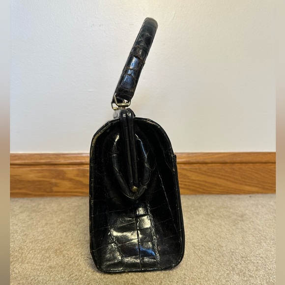 Bellestone Vintage Structured Reptile Skin Handbag - Picture 2 of 12